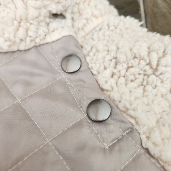 BKE Buckle Sherpa Quilted Sweater Womens S T Snap Gorpcore Outdoors Urban Hiker - Picture 5 of 10